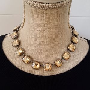 J.Crew Gold-Toned Crystal Silver Necklace